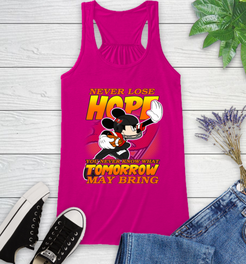 Tampa Bay Buccaneers NFL Football Mickey Disney Never Lose Hope Racerback Tank 7