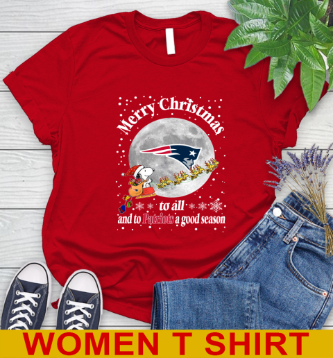 New England Patriots Merry Christmas To All And To Patriots A Good Season NFL Football Sports Women's T-Shirt 11