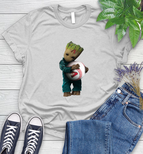 MLB Groot Guardians Of The Galaxy Baseball Sports Arizona Diamondbacks Women's T-Shirt