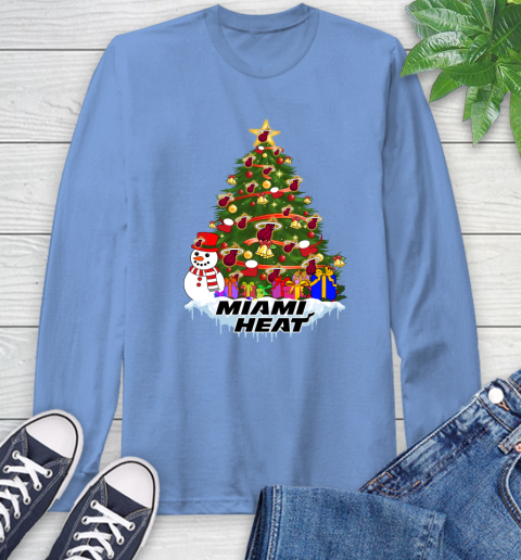 Miami Heat Merry Christmas NBA Basketball Sports Long Sleeve T-Shirt 11