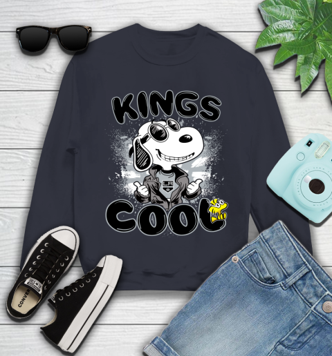 NHL Hockey Los Angeles Kings Cool Snoopy Shirt Youth Sweatshirt 2