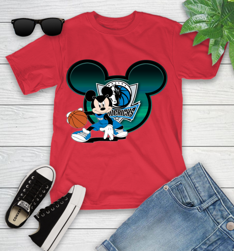 NBA Dallas Mavericks Mickey Mouse Disney Basketball Youth T-Shirt 10