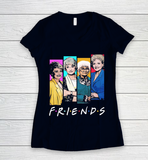 The Golden Girls F.r.i.e.n.d.s Women's V-Neck T-Shirt 2