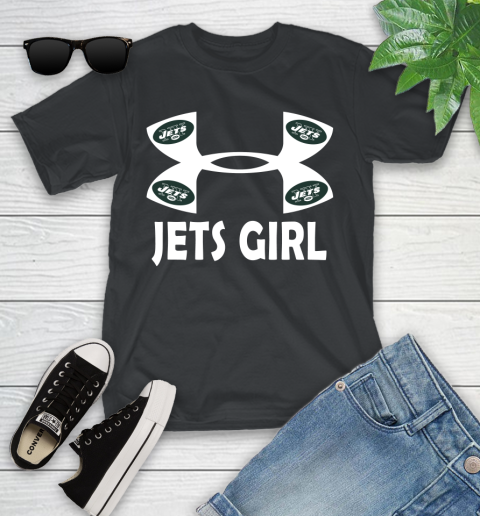 NFL New York Jets Girl Under Armour Football Sports Youth T-Shirt