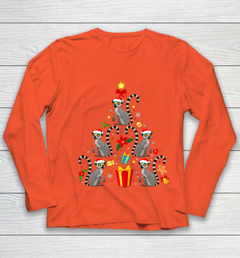 Lemur Christmas Ornament Tree Funny Gift Youth Long Sleeve 3