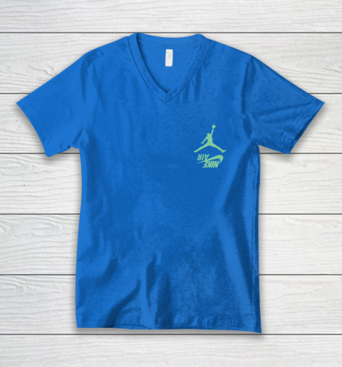 Travis Scott Jordan Cactus Jack Highest Olive Front And Back V-Neck T-Shirt 5