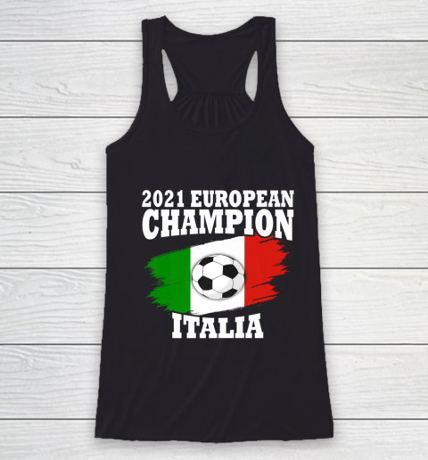 Italy Jersey Soccer Champions Euro 2021 Italia Racerback Tank