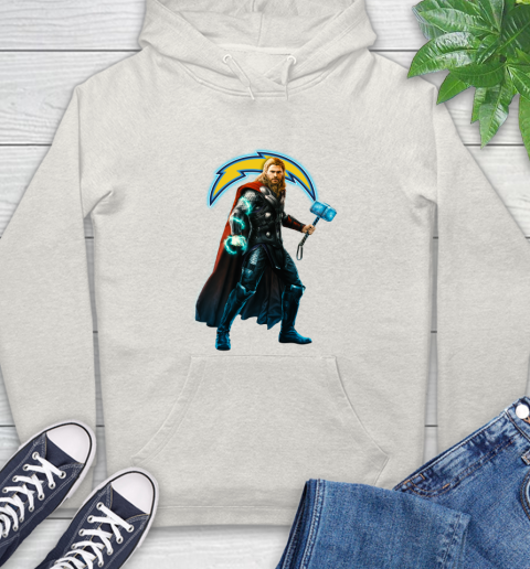 NFL Thor Avengers Endgame Football Los Angeles Chargers Hoodie 12