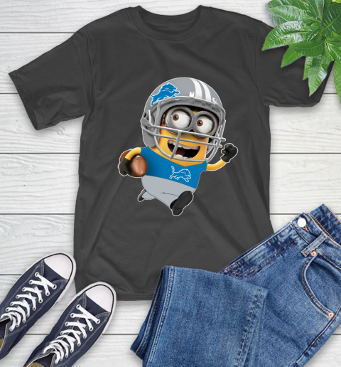 NFL Detroit Lions Minions Disney Football Sports T-Shirt 2