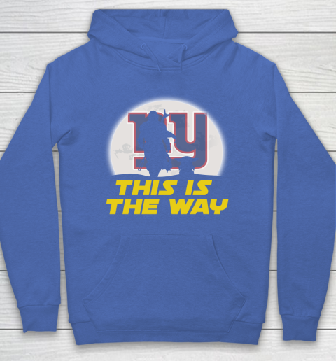 New York Giants NFL Football Star Wars Yoda And Mandalorian This Is The Way Hoodie 6