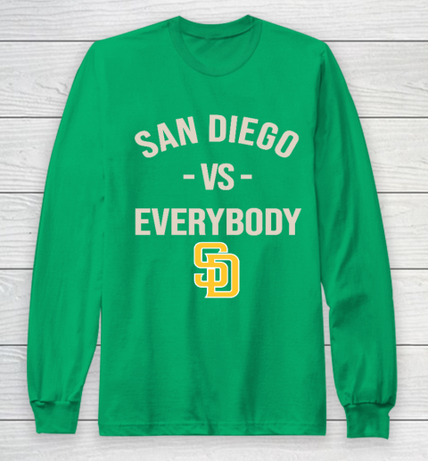 San Diego Padres Vs Everybody Long Sleeve T-Shirt 4