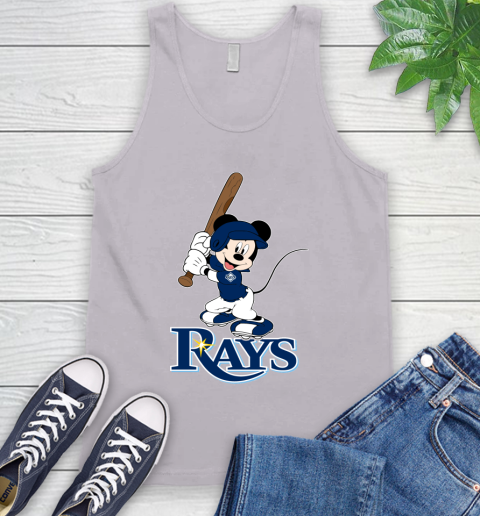 MLB Baseball Tampa Bay Rays Cheerful Mickey Mouse Shirt Tank Top 4