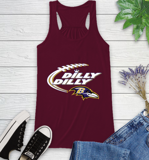 NFL Baltimore Ravens Dilly Dilly Football Sports Racerback Tank 3