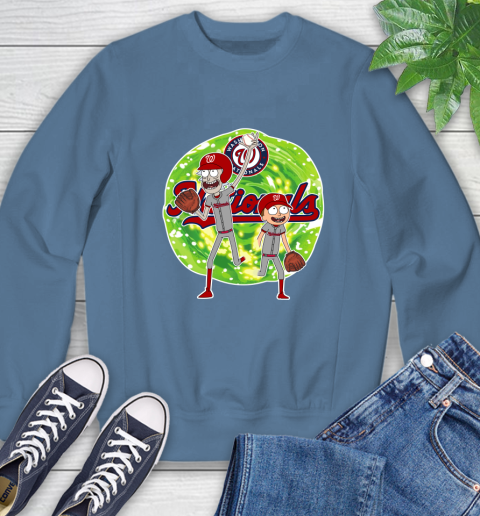MLB Washington Nationals Rick And Morty Baseball Sports Sweatshirt 7