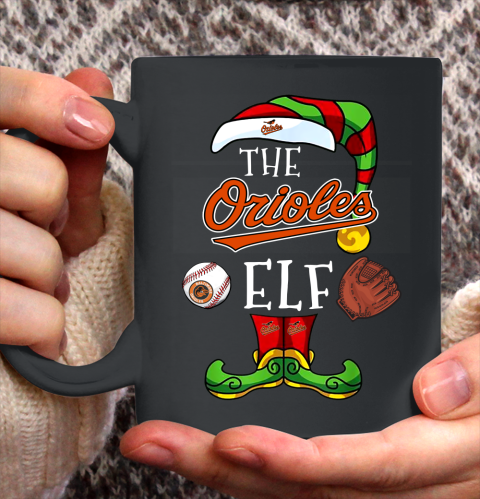 Baltimore Orioles Christmas ELF Funny MLB Ceramic Mug 11oz