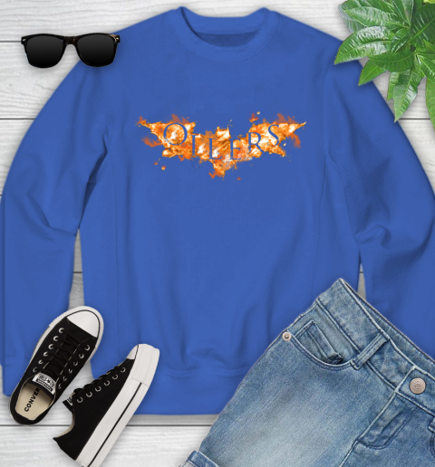 NHL Edmonton Oilers Batman Logo DC Hockey Sports Shirts Youth Sweatshirt 7