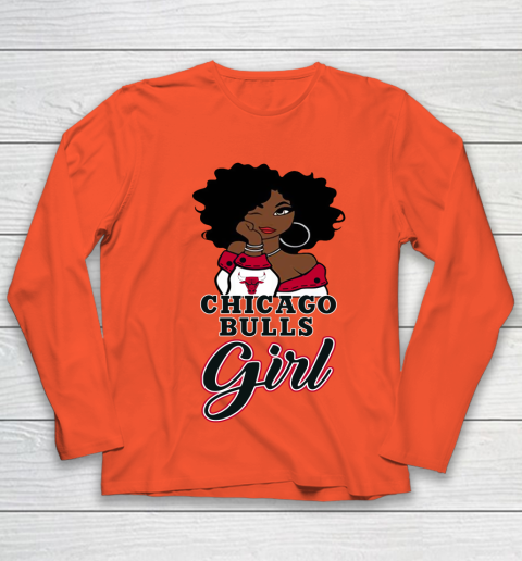 Chicago Bulls Girl NBA Youth Long Sleeve 4