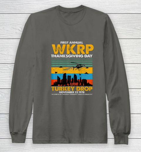 Wkrp Turkey Drop Shirt Turkey Drop T Shirt Turkey Drop Retro Long Sleeve T-Shirt 5