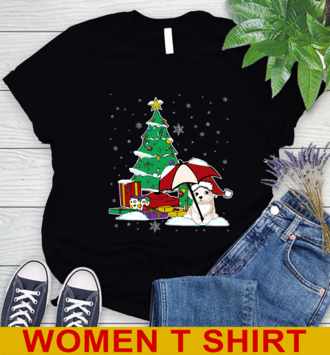 Maltese Christmas Dog Lovers Shirts 226
