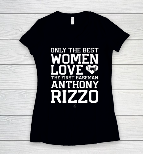 Anthony Rizzo Tshirt Only The Best Woman Women's V-Neck T-Shirt
