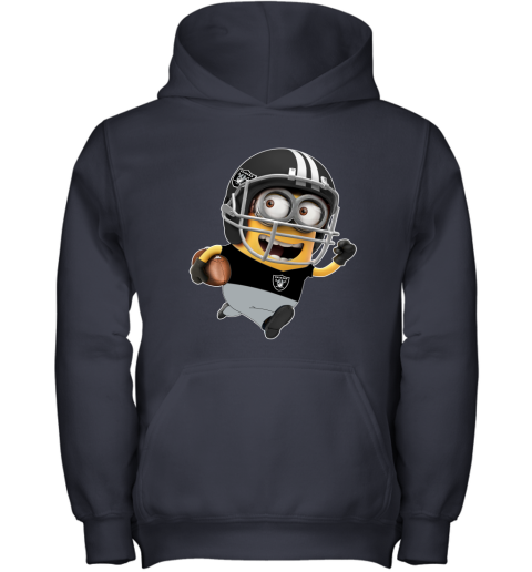 NFL Oakland Raiders Minions Disney Football Sports FwSHOUvN6Bl youth hoodie 43 95 151514 front navy
