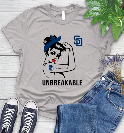 MLB San Diego Padres Girl Unbreakable Baseball Sports Women's T-Shirt 10