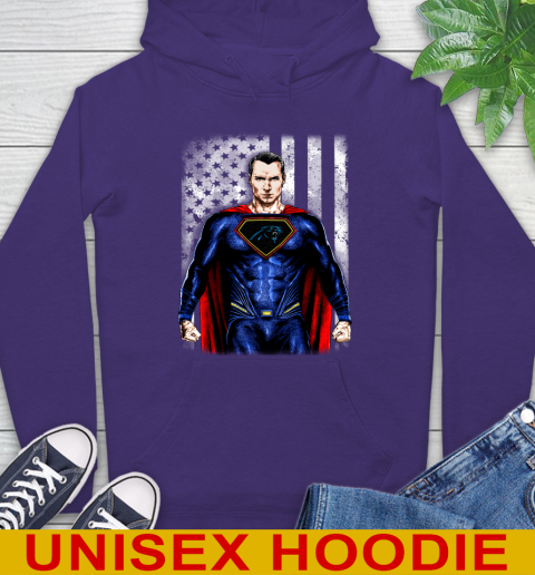 NFL Football Carolina Panthers Superman DC Shirt Hoodie 5