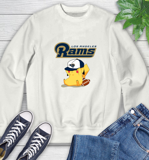 NFL Pikachu Football Sports Los Angeles Rams Sweatshirt