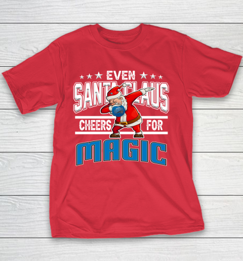 Orlando Magic Even Santa Claus Cheers For Christmas NBA Youth T-Shirt 7