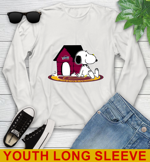 NBA Basketball Cleveland Cavaliers Snoopy The Peanuts Movie Shirt Youth Long Sleeve 12