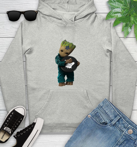 NHL Groot Guardians Of The Galaxy Hockey Sports Toronto Maple Leafs Youth Hoodie