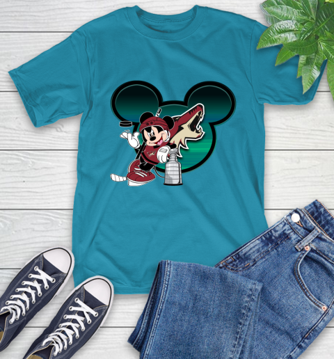 NHL Arizona Coyotes Stanley Cup Mickey Mouse Disney Hockey T Shirt T-Shirt 8