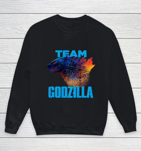 Godzilla vs Kong Official Team Godzilla Neon Youth Sweatshirt