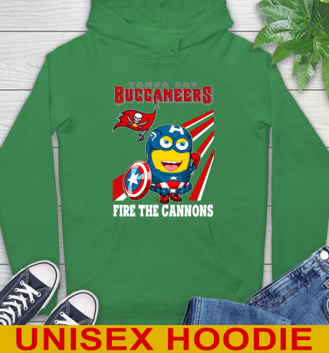 NFL Football Tampa Bay Buccaneers Captain America Marvel Avengers Minion Shirt Hoodie 8