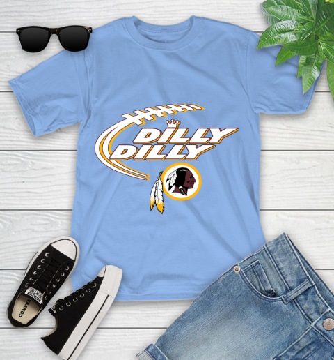NFL Washington Redskins Dilly Dilly Football Sports Youth T-Shirt 11