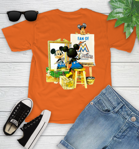 MLB Baseball Miami Marlins Mickey Drawing Shirt 101