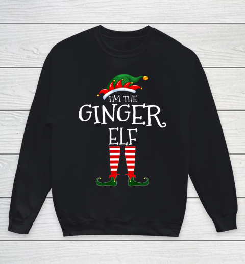 I m The Ginger Elf Matching Family Unique Christmas Gifts Youth Sweatshirt