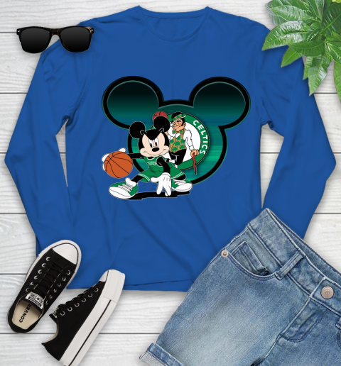 NBA Boston Celtics Mickey Mouse Disney Basketball Youth Long Sleeve 9