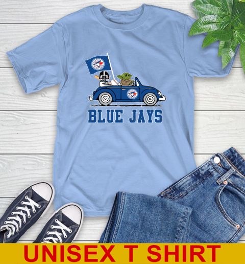 MLB Baseball Toronto Blue Jays Darth Vader Baby Yoda Driving Star Wars Shirt T-Shirt 11