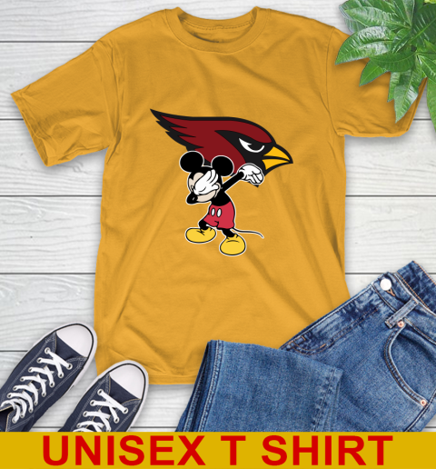 Arizona Cardinals NFL Football Dabbing Mickey Disney Sports T-Shirt 3