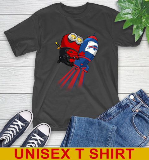 NFL Football Buffalo Bills Deadpool Minion Marvel Shirt T-Shirt