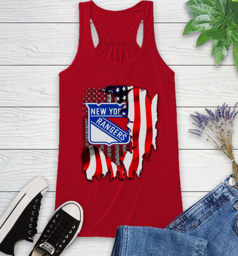 New York Rangers NHL Hockey American Flag Racerback Tank 5