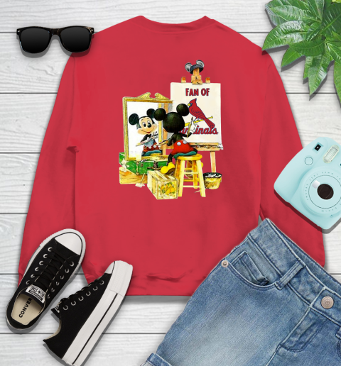 MLB Baseball St.Louis Cardinals Mickey Drawing Shirt 111