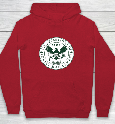 Make America Rake Again US Department Of Forest Managment Youth Hoodie 6
