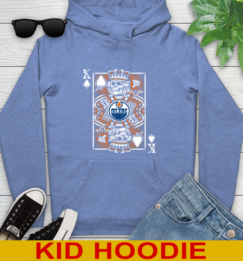 Edmonton Oilers NHL Hockey The King Of Spades Death Cards Shirt Youth Hoodie 12