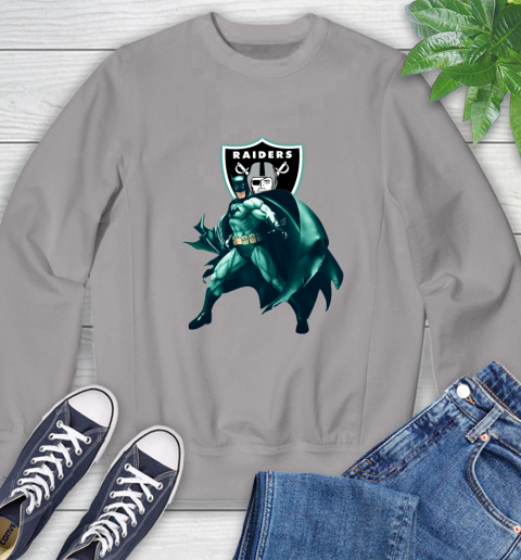 NFL Batman Football Sports Oakland Raiders Sweatshirt 5