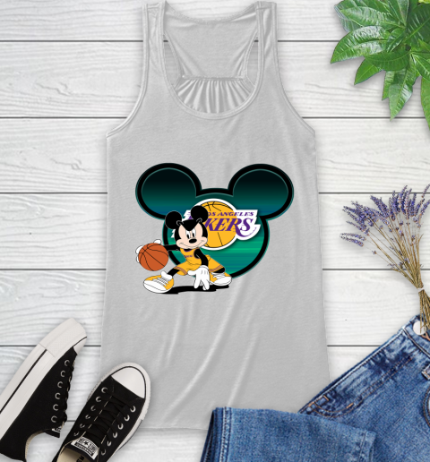 NBA Los Angeles Lakers Mickey Mouse Disney Basketball Racerback Tank