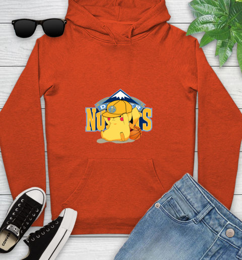NBA Pikachu Basketball Sports Denver Nuggets Youth Hoodie 5