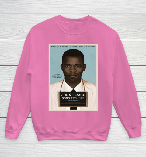 Good Trouble John Lewis Youth Sweatshirt 7