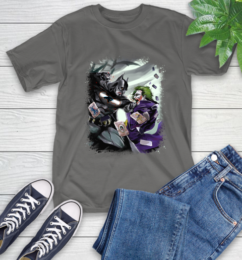 Carolina Panthers NFL Football Batman Fighting Joker DC Comics T-Shirt 9